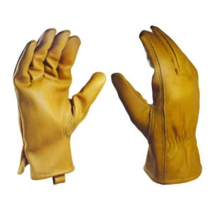 Cow Grain Leather Driver Gloves
